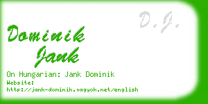 dominik jank business card